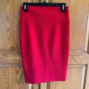 Magic Fit Vibrant Red Pencil Skirt Size Medium M